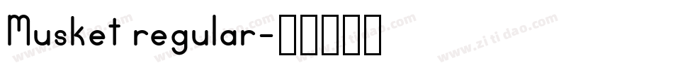 Musket regular字体转换